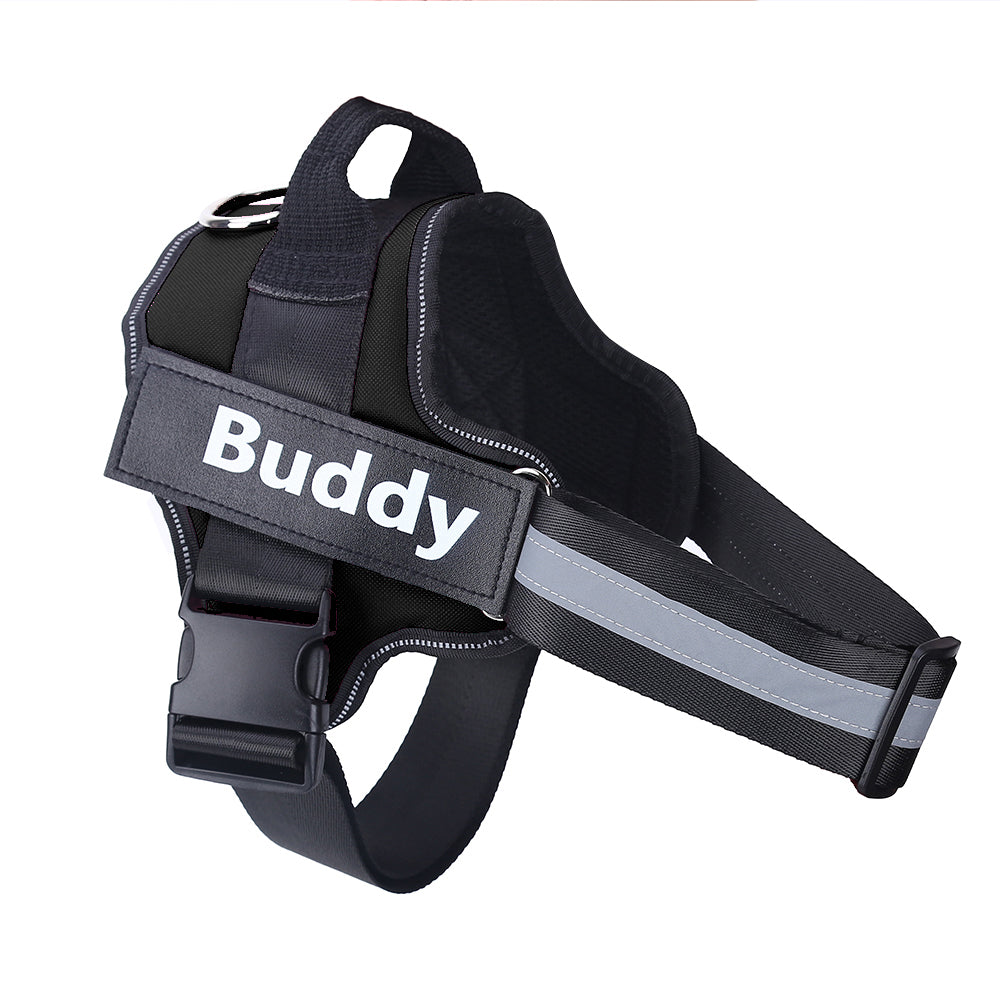 Personalized Dog Harness NO PULL Reflective Breathable Adjustable Pet Harness Vest For Small Large Dogs with Custom Patch