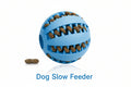 Pet Slow Feeder Dog Toy Cute Funny Rubber Dog Ball Toy