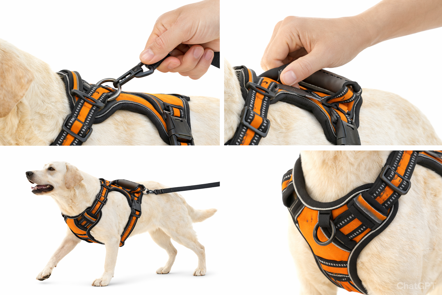 Dog Harness No Pull Breathable Reflective Pet Harness Vest